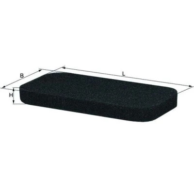 Billede af MAHLE ORIGINAL LAP 13 Kabinefilter Partikelfilter 225,0 105 20,0