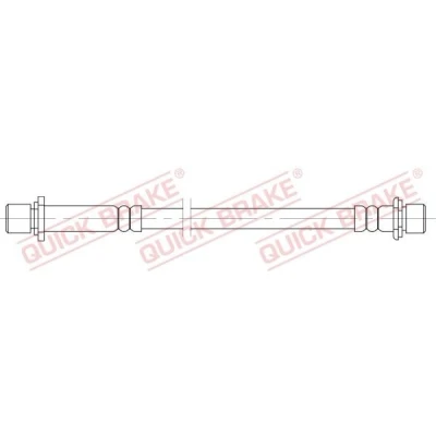 Billede af QUICK BRAKE 25.080 Bremseslange 297 M10x1 TOYOTA: Land Cruiser Prado 120
