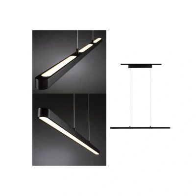 Billede af Paulmann URail Lento LED pendel, mat sort