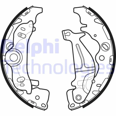 Billede af DELPHI LS2138 Bremsebakker 295 54