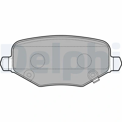 Billede af DELPHI LP3296 Bremseklodser med akustisk advarsel for slid anti knirke plade uden tilbehør DODGE: Journey MPV
