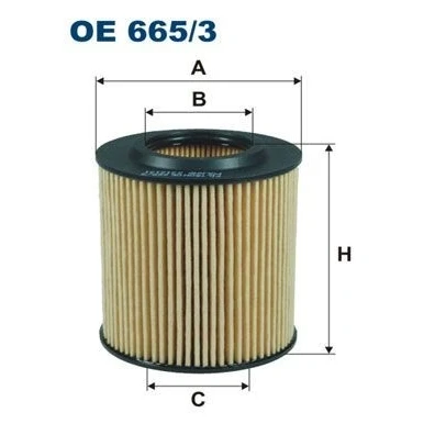 Billede af FILTRON OE 665/3 Oliefilter Filterindsats FORD: Ranger Mk3