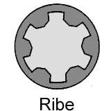 Billede af REINZ 14 35742 01 Strækbolte invendig kileprofil (Ribe CV)