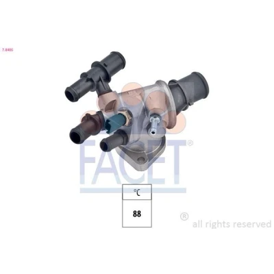 Billede af FACET 7.8405 Termostat 88 Made in Italy OE Equivalent med pakning FIAT: BRAVO 2, Stilo Hatchback, ALFA ROMEO: 147