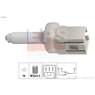 Billede af EPS 1.810.077 Bremselyskontakt mekanisk M12x1,5 Made in Italy OE Equivalent
