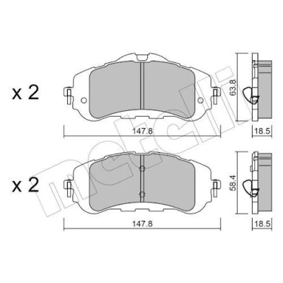 Billede af Bremseklodser METELLI 22 0983 0