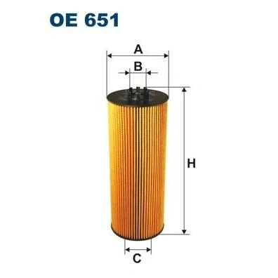 Billede af FILTRON OE 651 Oliefilter Filterindsats