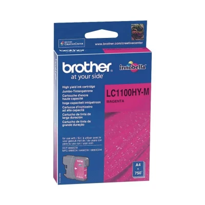 Billede af Brother LC 1100HY M Magenta Original Blækpatron