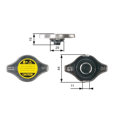 Billede af GATES RC127 Kølerdæksel 44 0,9 TOYOTA: Camry III Sedan, Avensis I MITSUBISHI: GALANT 6