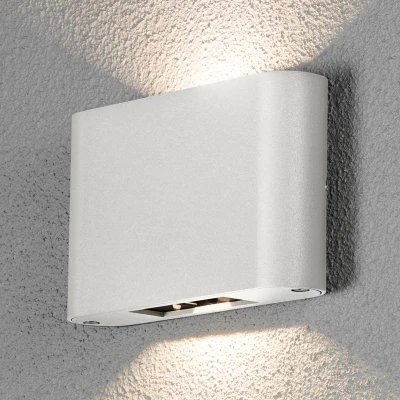 Billede af Chieri udendørs LED væglampe, 2 lkld, 18cm, hvid