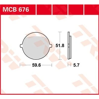 Billede af TRW Organic Allround MCB676 Bremseklodser