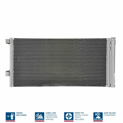 Billede af NISSENS 940034 Kondensator med tørrer Aluminium 725 R 134a RENAULT: LAGUNA 3 Grandtour