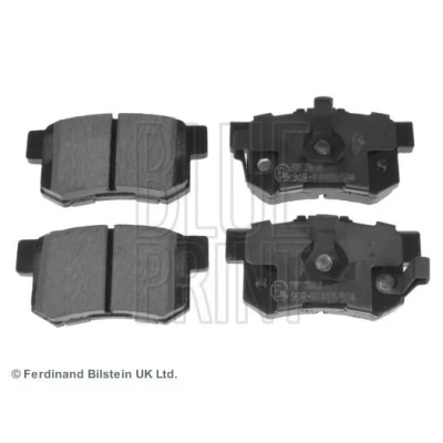 Billede af BLUE PRINT ADH24280 Bremseklodser bagaksel med akustisk advarsel for slid anti knirke plade, stempelklips HONDA: ACCORD 8, CR V 4