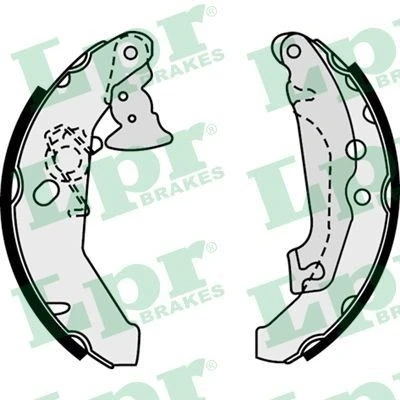 Billede af LPR 07560 Bremsebakker 180 32 FORD: FIESTA 4