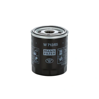 Billede af MANN filter W 712/65 Oliefilter 3/4 16 UNF 1B med en returløbs stop ventil Påskruet