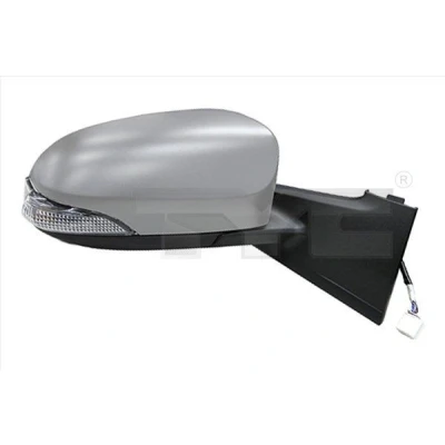 Billede af Sidespejl Tyc 336 0072 venstre grundet / primet til elektr. spejlindstilling, konveks TOYOTA: Yaris III Hatchback