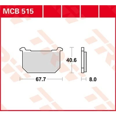 Billede af TRW Organic Allround MCB515 Bremseklodser