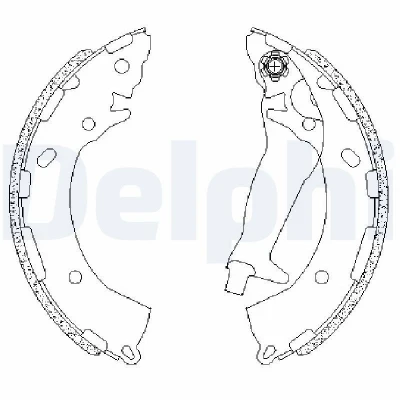 Billede af DELPHI LS2195 Bremsebakker 203 32