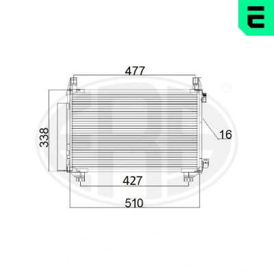 Billede af ERA 667185 Kondensator med tørrer TOYOTA: Yaris III Hatchback