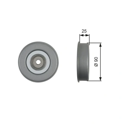 Billede af GATES T39245 Strammehjul FleetRunner Micro V Stretch Fit MITSUBISHI: PAJERO 2 Canvas Top, GALANT 6