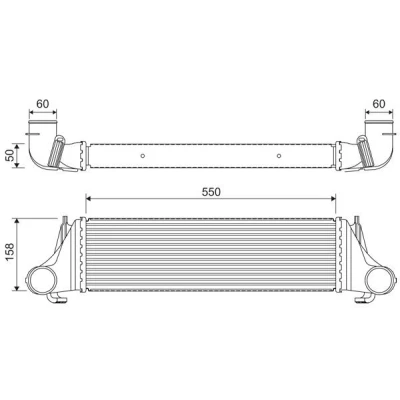 Billede af VALEO 818400 Intercooler Aluminium uden sensor