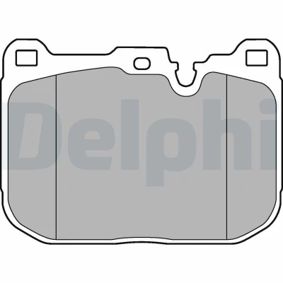 Billede af DELPHI LP3248 Bremseklodser Forberedt til slidindikator uden anti knirke plade tilbehør BMW: 3 Sedan, 2 Coupe, 4 Coupe