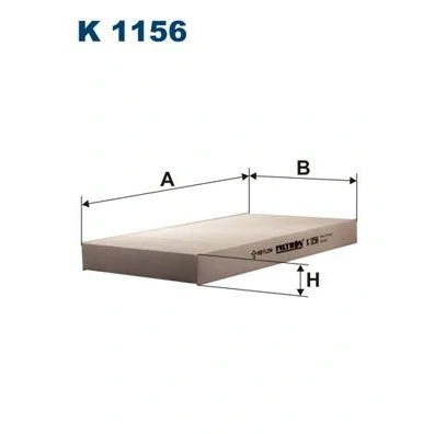 Billede af FILTRON K 1156 Kabinefilter Partikelfilter 290 160 30