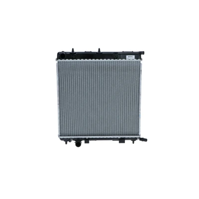 Billede af NRF 53863 Radiator Aluminium 396 380 18 med monteringsdele Loddet køleripper PEUGEOT: 207 Hatchback, SW, CITROËN: C3 I C2 Hatchback