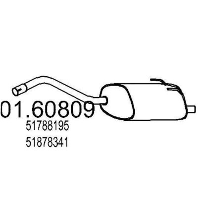 Billede af MTS 01.60809 Lydpotte 920 FIAT: Panda II Hatchback
