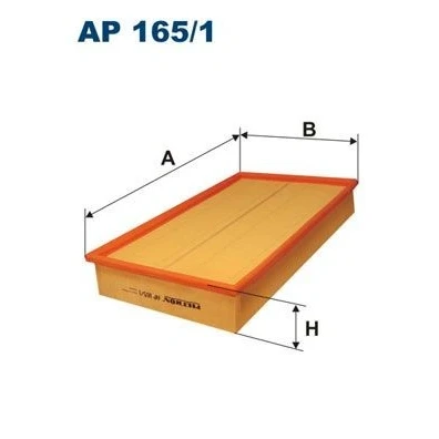 Billede af FILTRON AP 165/1 Luftfilter 58 216,5 355,5 Filterindsats VOLVO: V70 2, S80 I