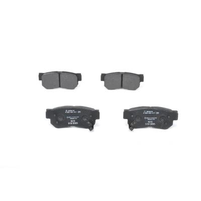 Billede af BOSCH 0 986 494 417 Bremseklodser Low Metallic med akustisk advarsel for slid monteringsvejledning HYUNDAI: Tucson, Getz, Sonata V