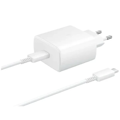 Billede af Samsung USB C Hurtiglader 45W + Kabel EP TA845 Hvid