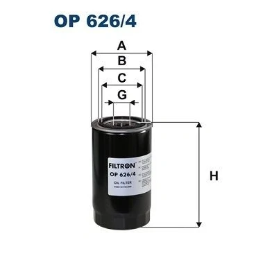 Billede af FILTRON OP 626/4 Oliefilter 1 12 UNF Påskruet filter