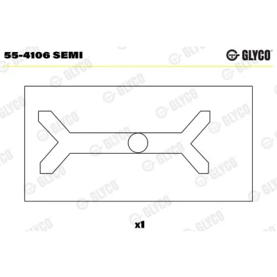 Billede af GLYCO 55 4106 SEMI Lejebøsning, plejlstang