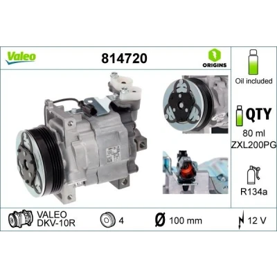 Billede af VALEO 814720 Kompressor DKV10R