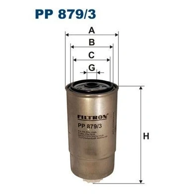 Billede af FILTRON PP 879/3 Brændstoffilter Påskruet filter IVECO: DAILY 3, JEEP: Cherokee III