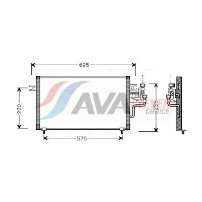 Billede af PRASCO MT5119 Kondensator 12mm 8mm Aluminium 610mm