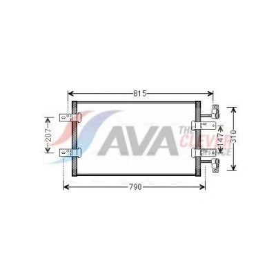 Billede af PRASCO RTA5451 Kondensator 15,6 Aluminium 710 R 134a RENAULT: TRAFIC 2 Bus, OPEL: Vivaro A Van