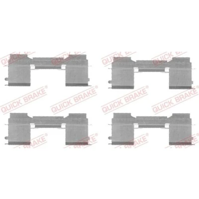 Billede af QUICK BRAKE 109 1729 Tilbehørssæt, skivebremsebelægning FIAT: Ducato III Bus, Ladvogn / Chassis, IVECO: Daily 6