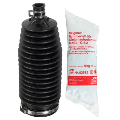 Billede af FEBI BILSTEIN 180293 Manchetsæt, styretøj Thermoplastisk Polyester elatomer venstre foraksel, højre foraksel med fedt spændebånd