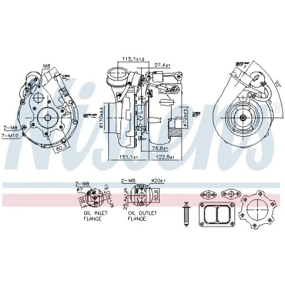 Billede af NISSENS 93617 Turbolader pneumatisk