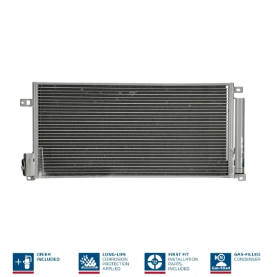 Billede af NISSENS 94899 Kondensator med tørrer Aluminium 665 R 134a FIAT: Grande Punto Hatchback, Evo III Hatchback