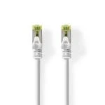 Billede af Cat 7 kabel PiMF RJ45 Han 10.0 m Runde LSZH Hvid Box