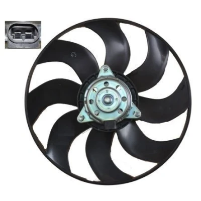 Billede af NRF 47666 Køleventilator 383mm 12V 250W uden kølerventilatorramme (karm) RENAULT: CLIO 2