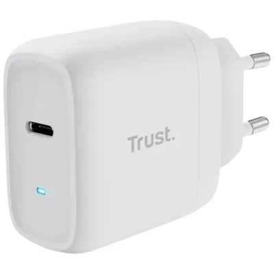 Billede af Trust Vægoplader Maxo 45 W Hvid Oplader og kabler