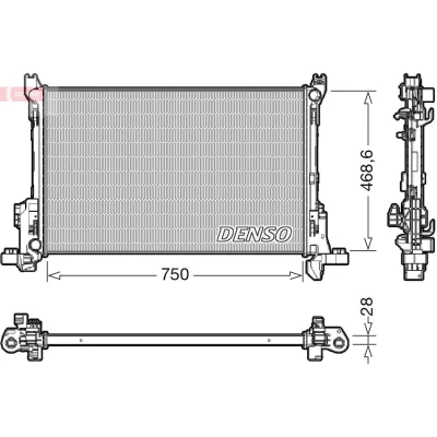 Billede af DENSO DRM09174 Radiator 750 469 28 RENAULT: Trafic 3