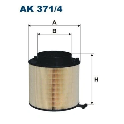 Billede af FILTRON AK 371/4 Luftfilter 167 160 Filterindsats AUDI: A4 B8 Avant, A5 Sportback, Q5