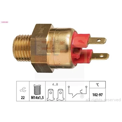 Billede af EPS 1.850.063 Temperaturkontakt, kølerventilator M14x1,5 Made in Italy OE Equivalent BMW: 3 Sedan