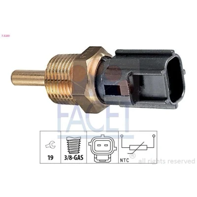 Billede af FACET 7.3230 Sensor, kølevæsketemp. Made in Italy OE Equivalent SMART: Forfour I