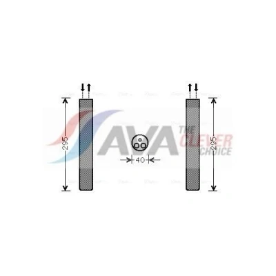 Billede af PRASCO VND304 Tørrer R 134a Aluminium VOLKSWAGEN: Crafter 30 35 Bus